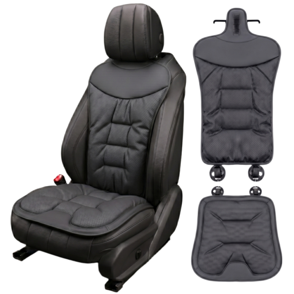 Car Seat Cushion Memory Foam - クールなカーシートクッション 夏用レザー通気シート 通気性のある人間工学に基づいたシートクッション 冷却パッド 長時間運転用