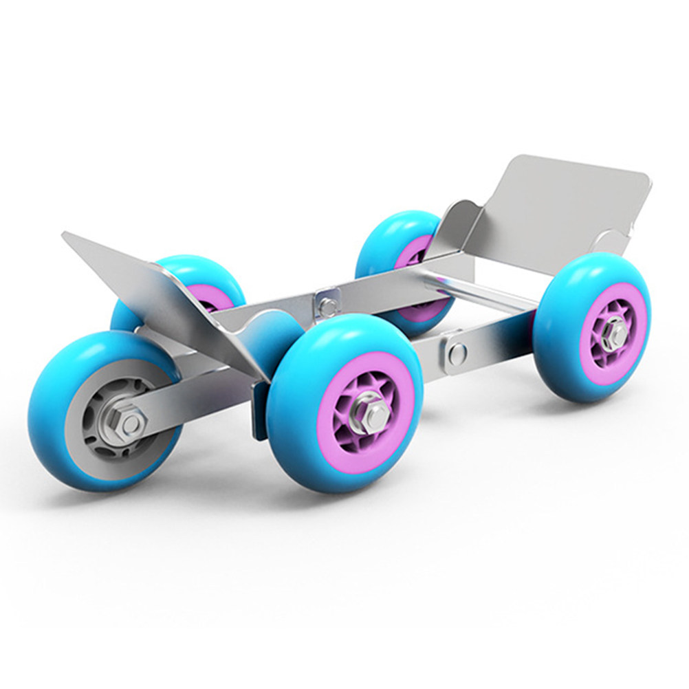 Car Accessories Useful - 1個入り 車用タイヤキャスター 防錆スチール製 ガレージ用 電動バイク用 ポータブルタイヤアクセサリー