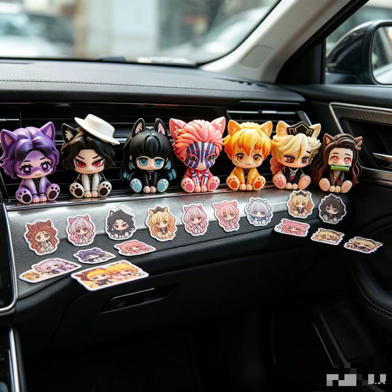 Car Accessories Etsy - 鬼滅の刃 かわいいちびフィギュア 車飾り ミニサイズ 遮り目ない おしゃれで流行りの車飾り