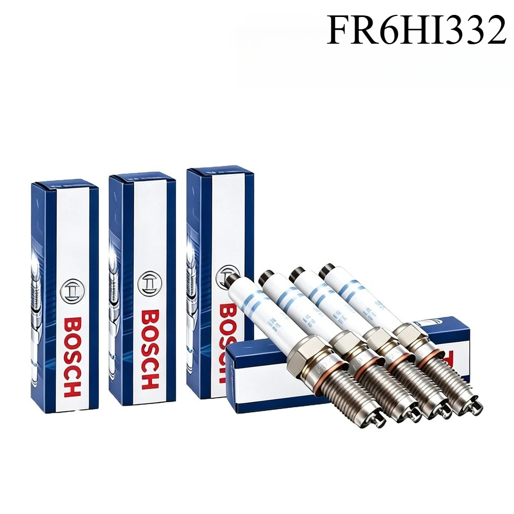 Bosch Spark Plug Iridium - ボッシュFR6HI332ダブルイリジウムスパークプラグ、VWゴルフ6 A5 1K EA111 1.4Tターボ安定点火エンジン交換用