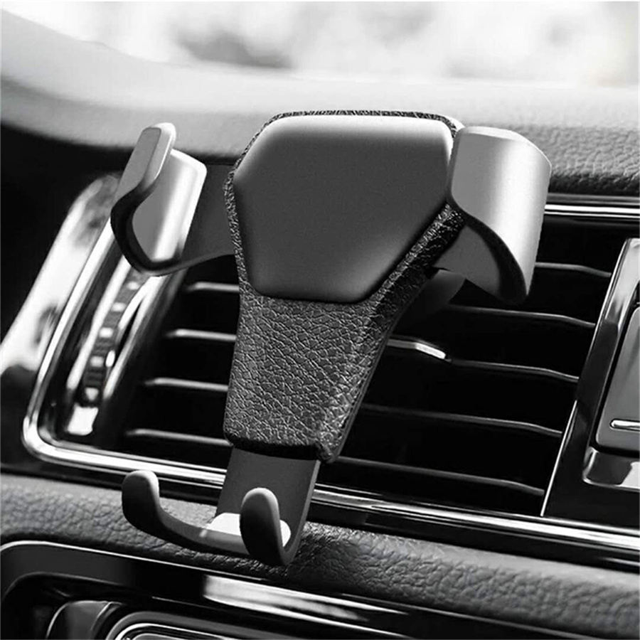 Car Accessories Xiaomi - 重力式車載携帯電話ホルダー エアコン吹き出し口用 モバイルフォンマウントクリップスタンド 自動車スマートフォンGPSサポート iPhone、Samsung、Xiaomi対応