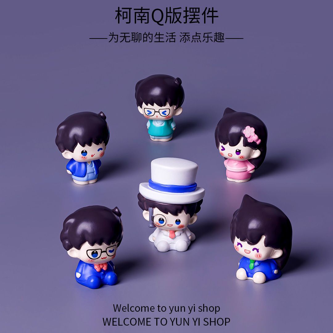Car Accessories Etsy - 名探偵コナン ミニレジンフィギュア クリエイティブなミニチュア風景飾り 車のダッシュボード デスクトップ リビングルーム