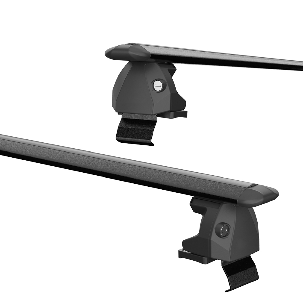 Car Roof Rack Cross Bar - 汎用125cmヘビーデューティーアルミ合金ルーフラッククロスバー（75kg耐荷重、ベアールーフ車用）