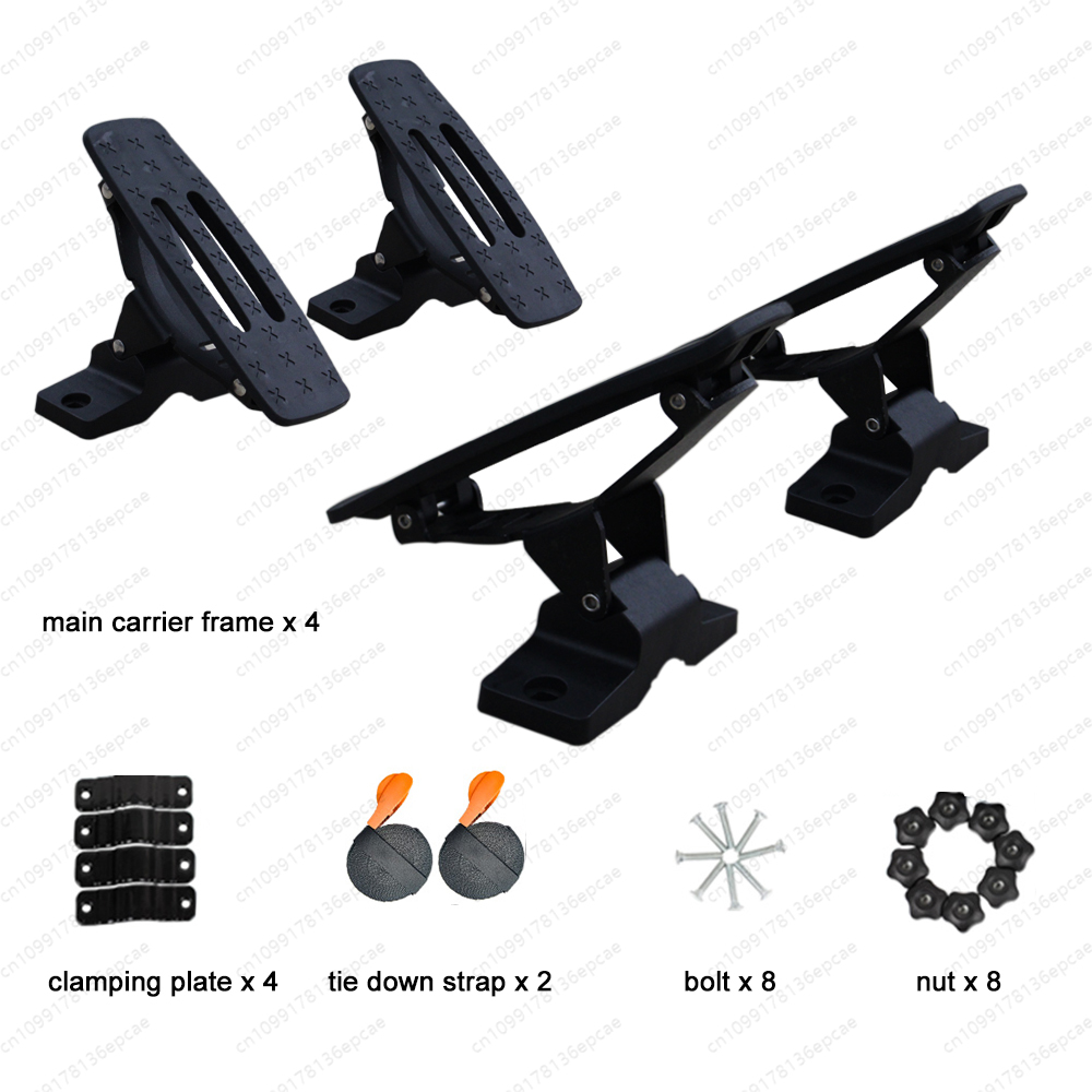 Car Roof Rack Cross Bar - ユニバーサルカヤックサドルカヌールーフラックブラケット、ほとんどの車やオフロード車に適していますクロスバーカヤックルーフラックブラケット