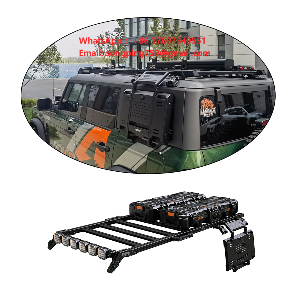 Car Roof Rack Cross Bar - 簡単設置 車用ルーフラッククロスバー ユニバーサル4x4ラック フォード ブロンコ ルーフバスケット