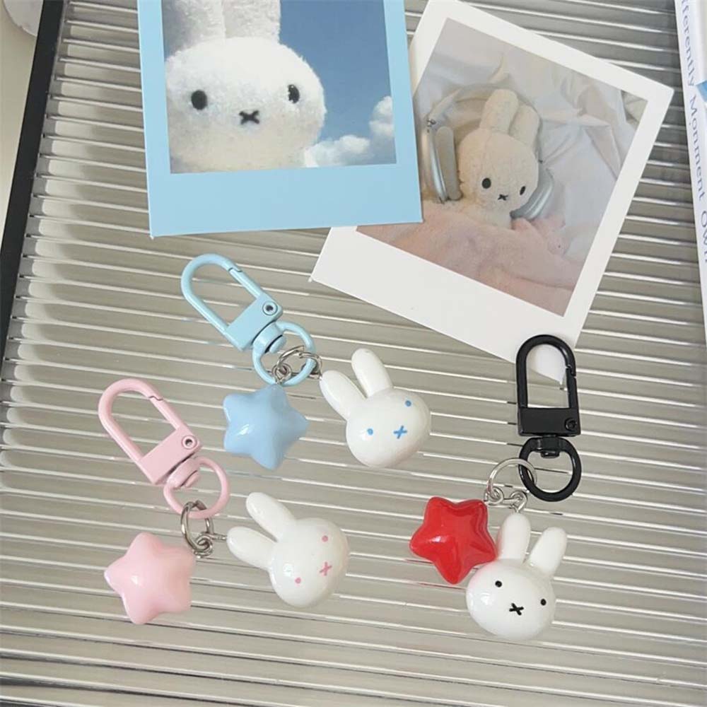 ミッフィーウサギの頭のかわいい小さな人形キーホルダーバックパ - Car Accessories Etsy のレビューと価格