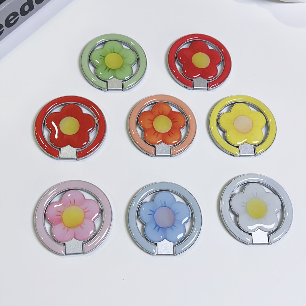 花型マグネット式折りたたみキックスタンド付きスマホリングホル - Car Accessories Useful のレビューと価格