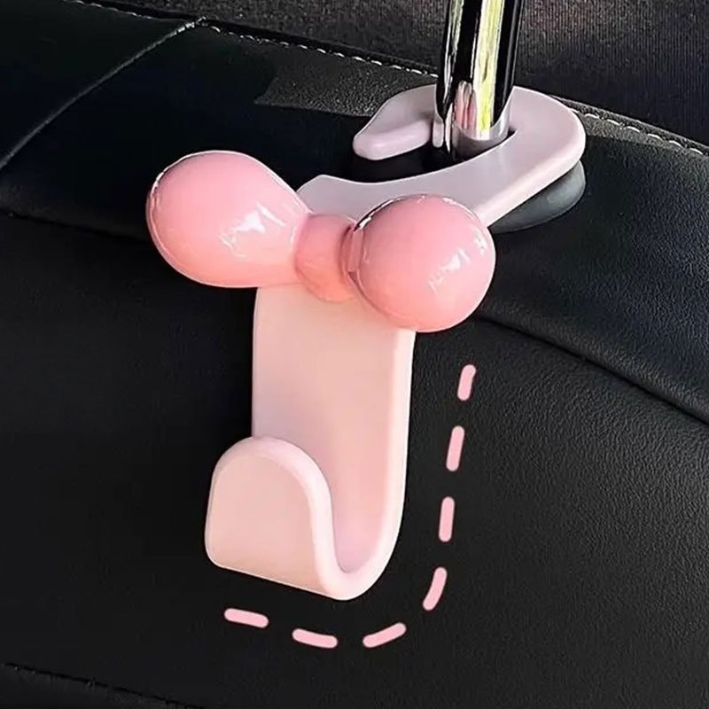 ミニマリストなボウ型車用後部座席吊り下げフック、実用的な収納 - Car Accessories Useful のレビューと価格