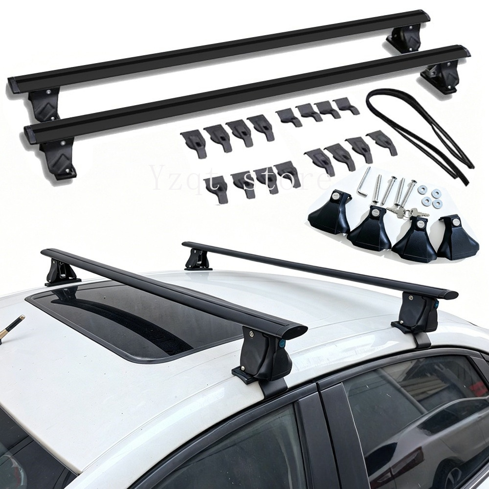 厚みのあるアルミ合金製タイガークロウクロスバー、穴あけ不要の - Car Roof Rack Cross Bar のレビューと価格