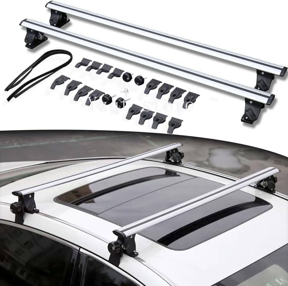 厚みのあるアルミ合金製タイガークロウクロスバー、穴あけ不要の - Car Roof Rack Cross Bar のレビューと価格