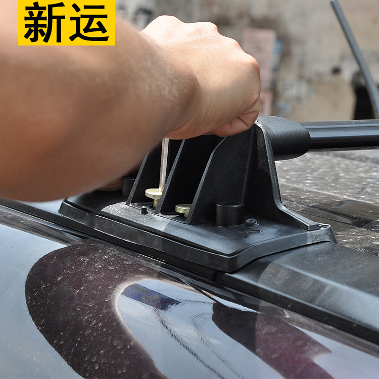 SHITURUI 1 ペアブラックサイドレール車のルーフラッ - Car Roof Rack Cross Bar のレビューと価格