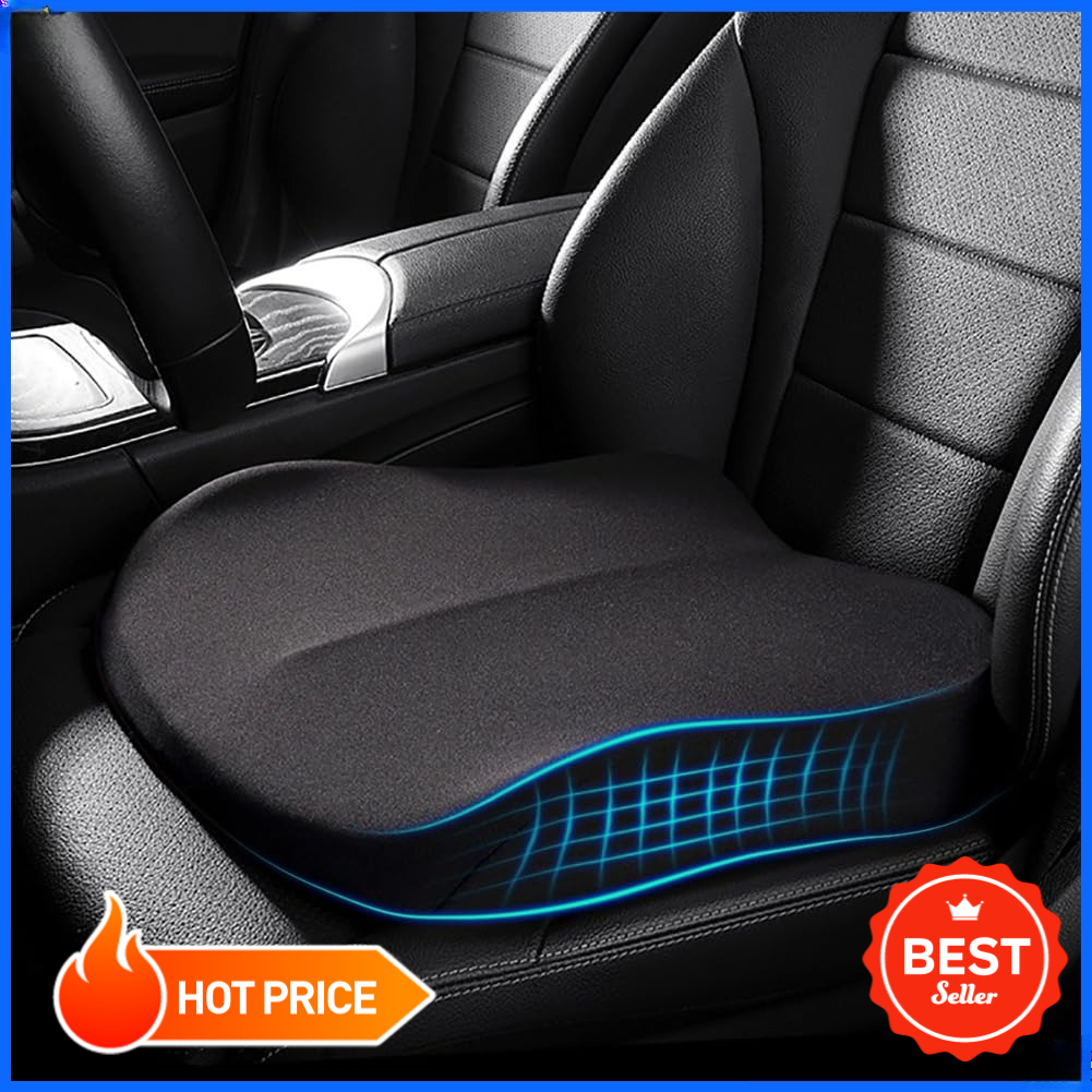 1個の低反発サポートクッション、長時間座るための股関節保護パ - Car Seat Cushion Memory Foam のレビューと価格