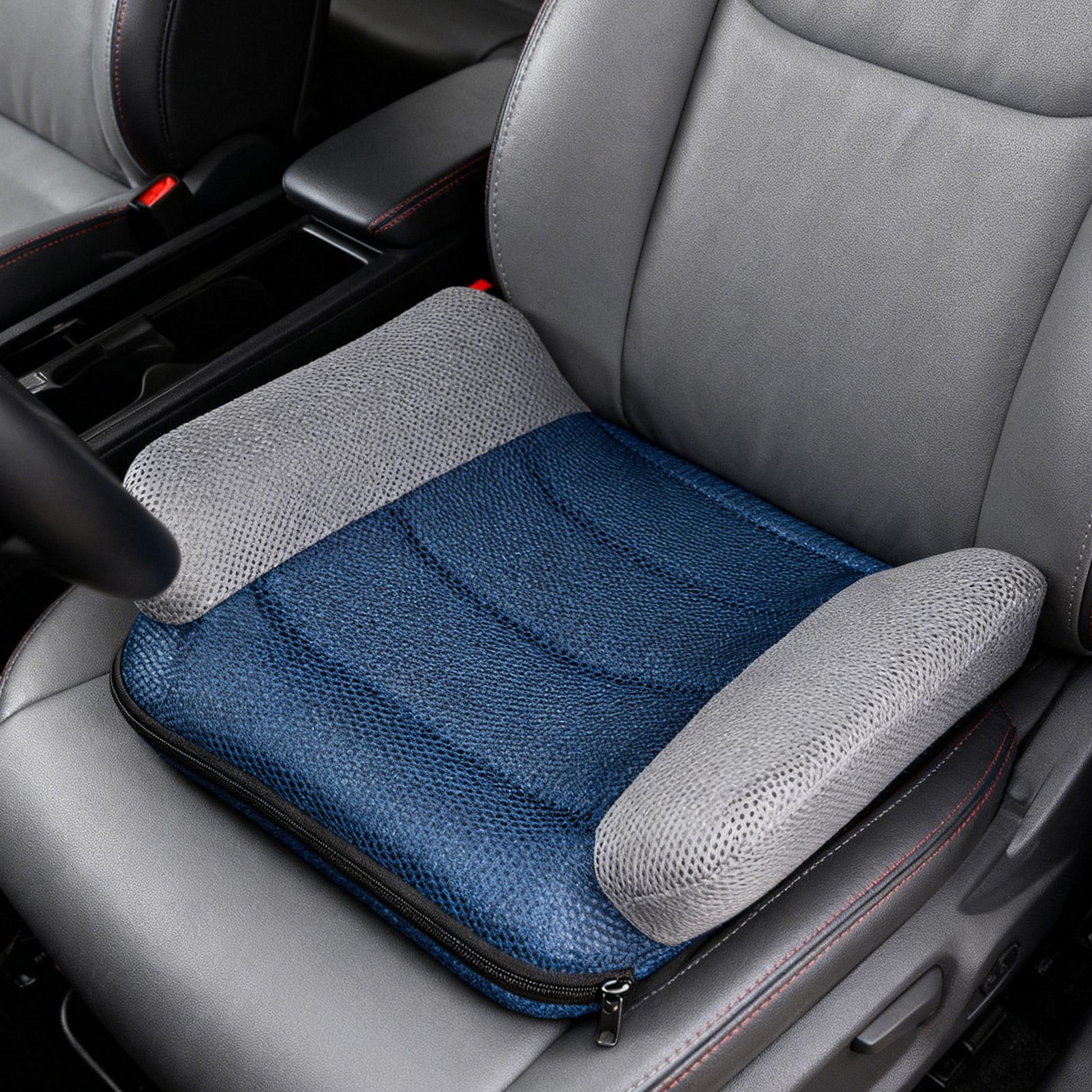 車のシートクッション 高さ調整可能 防水 厚い インフレータ - Car Seat Cushion Memory Foam のレビューと価格
