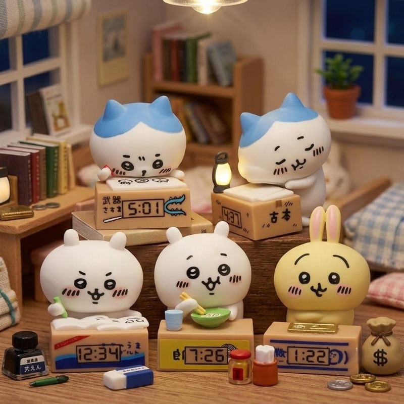 ハチワレうさぎ漫画目覚まし時計置物車内装飾小さくてかわいいデ - Car Accessories Etsy のレビューと価格
