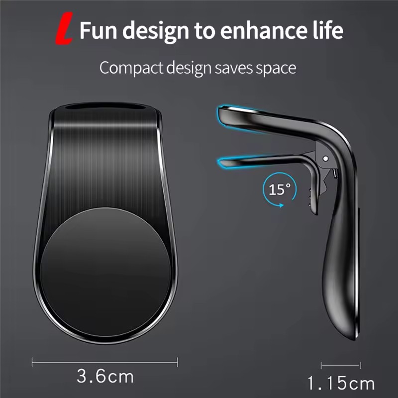 マグネット式車載スマホホルダー エアコン吹き出し口クリップマ - Car Accessories Xiaomi のレビューと価格